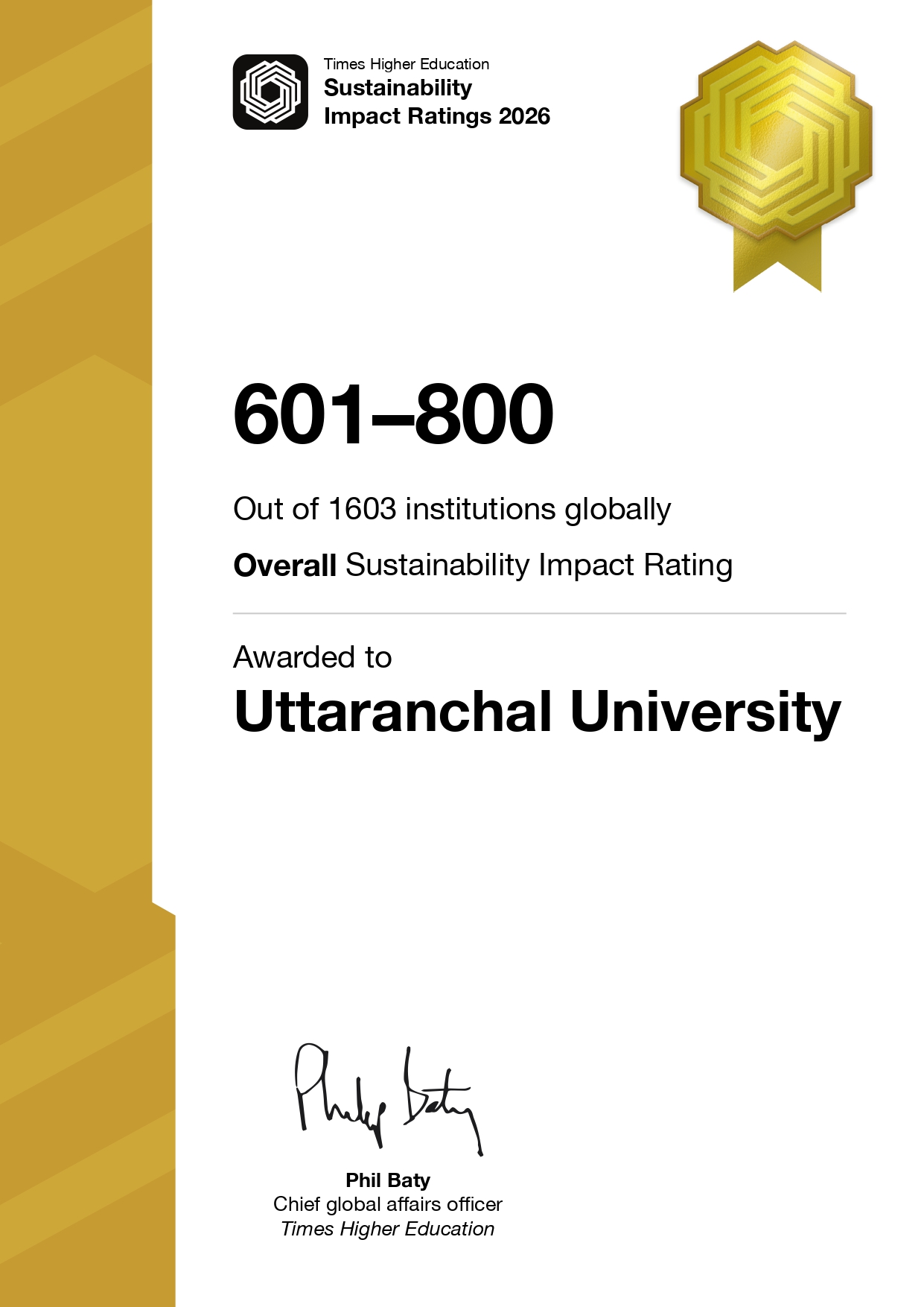 Overall Global Certificate